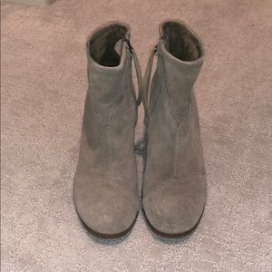 TOMS suede booties